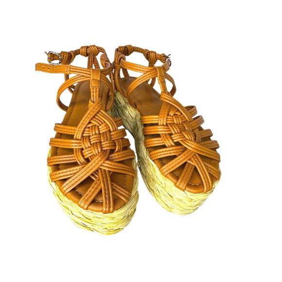 Ulla Johnson Viola Knotted leather raffia Platform Sierra sandals size 36 - Picture 8 of 8
